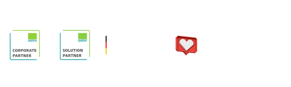 DATEV Corporate Partner · DATEV Solution Partner · Serverstandort Deutschland · IT mit Herz von echten Menschen